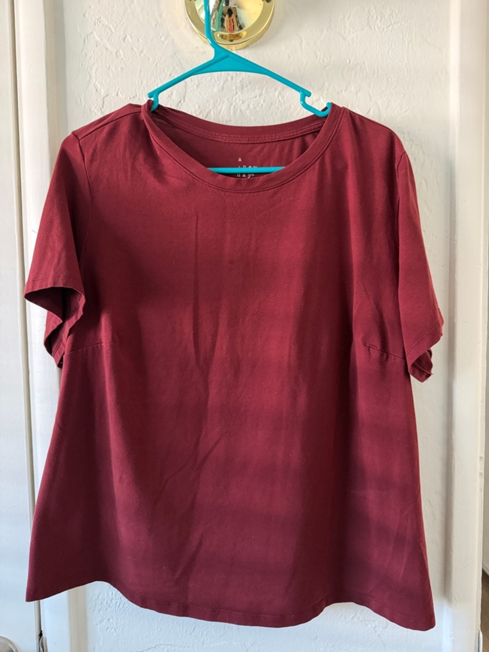 a new day Women's Short-Sleeve Tee in Deep Wine